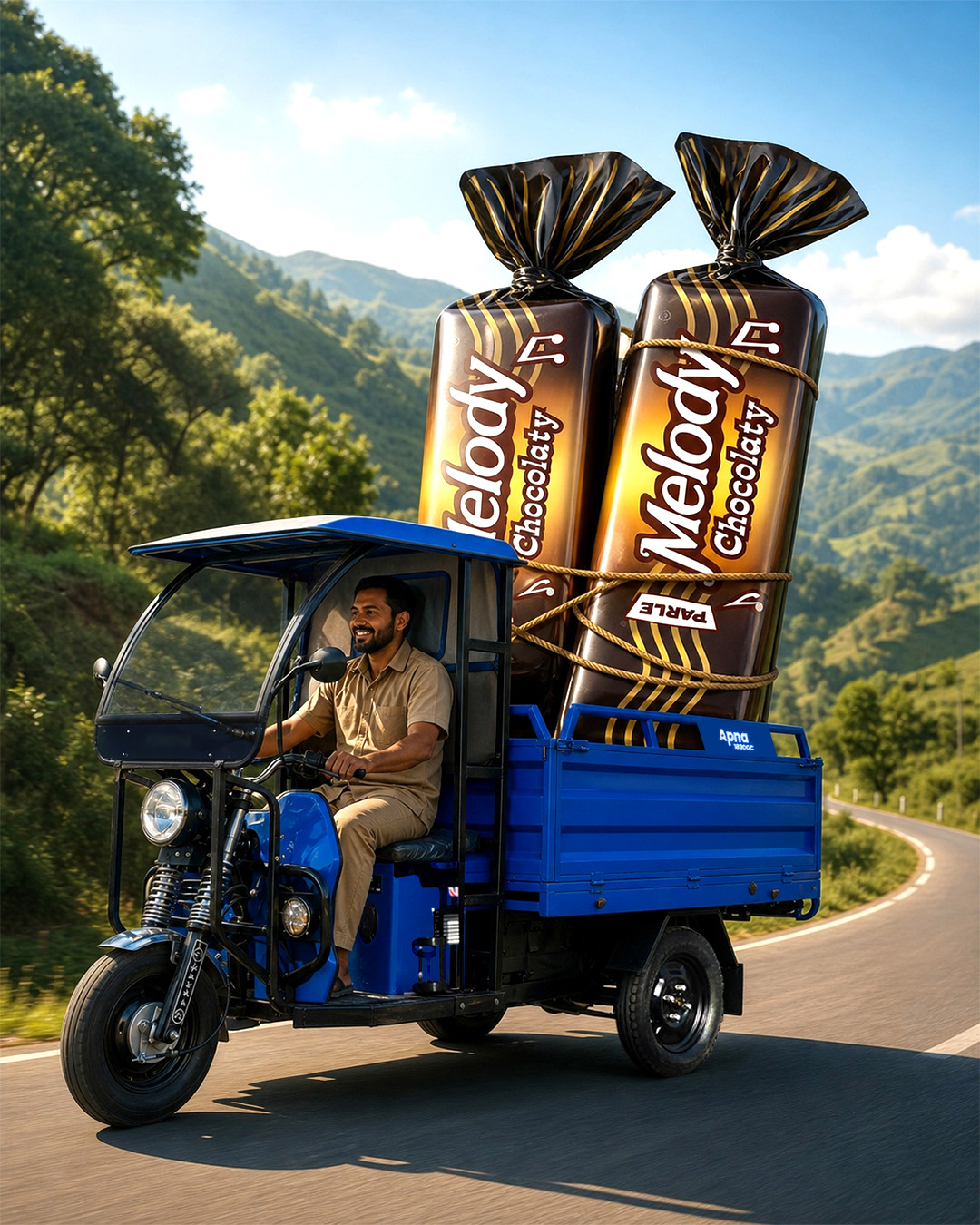 Perfect NewwwAI Parle Melody Toffee Cargo Banner